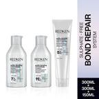 Redken Damaged Hair Combo - Acidic Bonding Concentrate Shampoo, Conditioner & Leave-In Treatment | Grocsy