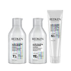 Redken Damaged Hair Combo - Acidic Bonding Concentrate Shampoo, Conditioner & Leave-In Treatment | Grocsy