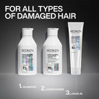 Redken Damaged Hair Combo - Acidic Bonding Concentrate Shampoo, Conditioner & Leave-In Treatment | Grocsy
