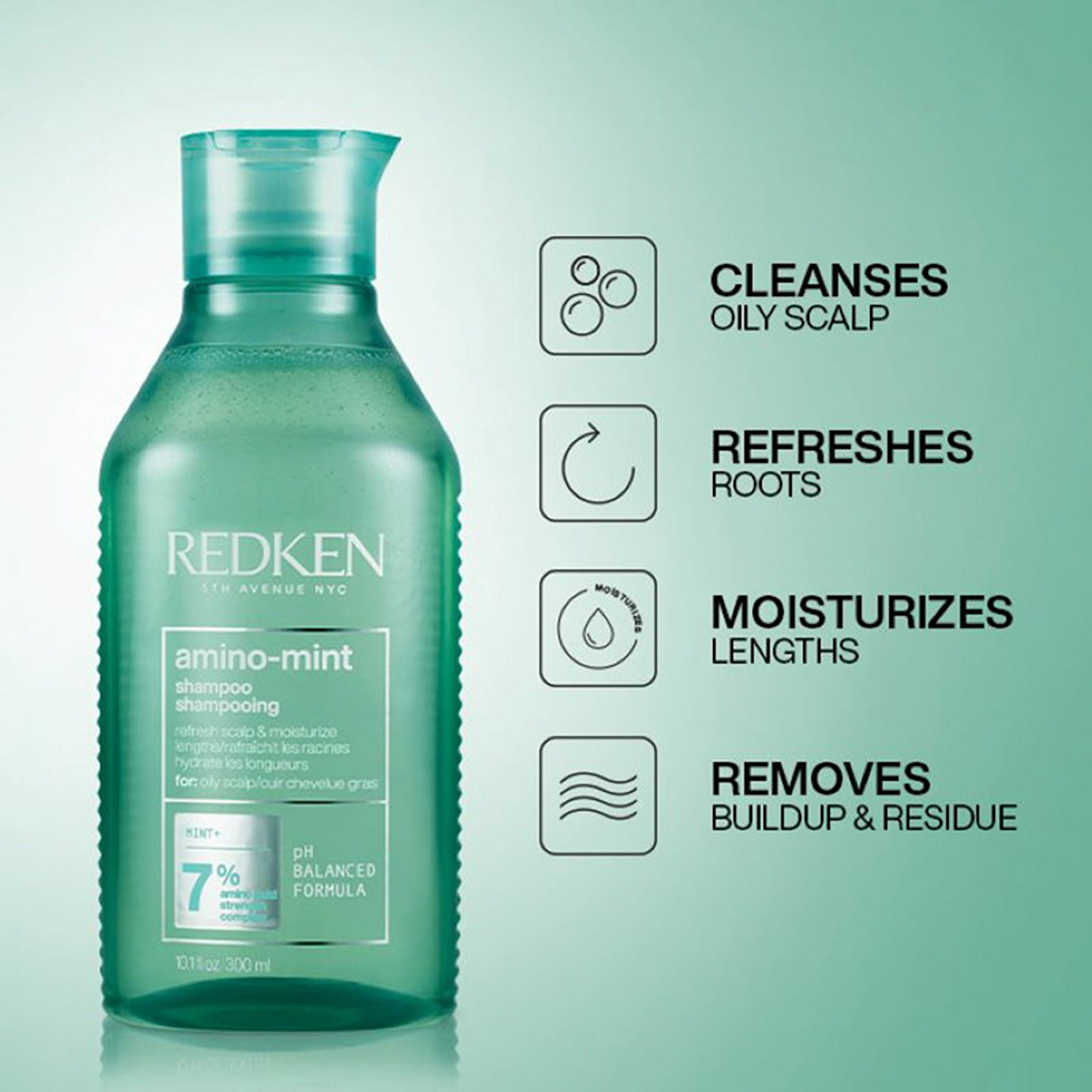Redken Scalp Care & Damaged Hair Combo - Amino Mint Shampoo & Acidic Bonding Concentrate Conditioner | Grocsy