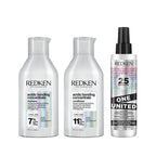 Redken Hair Protect Combo - Acidic Bonding Concentrate Shampoo, Conditioner & One United | Grocsy