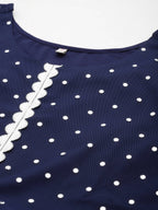 Ahalyaa Women's Traditional wear Ethnic Dress - Navy Blue | Grocsy