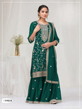 Anaita Dark Green Vichitra Suit With Heavy Embroidery Work | Grocsy