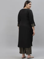 Sztori Ethnic Motifs Yoke Design Kurta with Palazzos | Grocsy