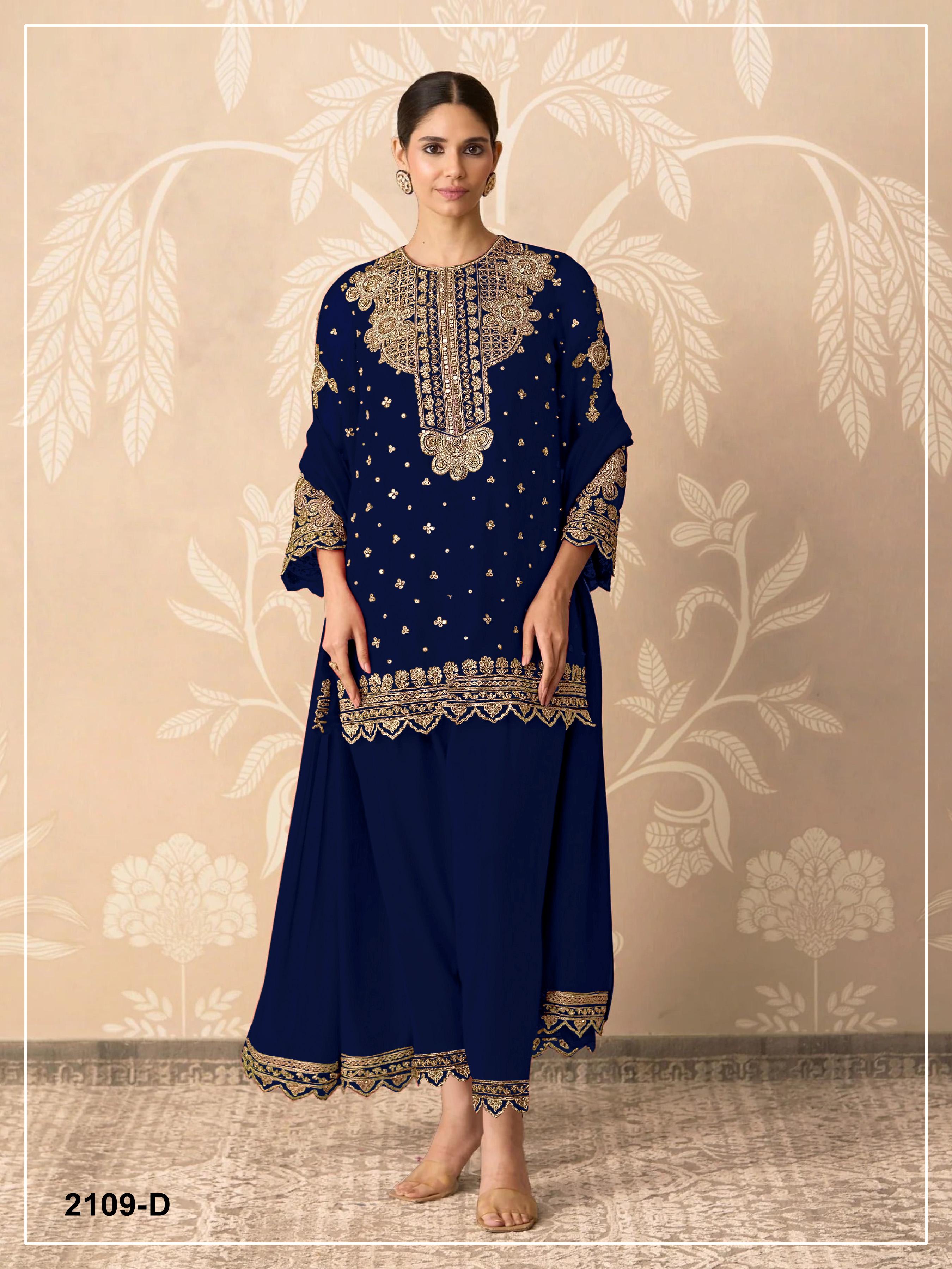 Anaita Black Georgette Suit With Embroidery & Sequence Work | Grocsy