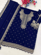 Anaita Black Georgette Suit With Embroidery & Sequence Work | Grocsy