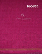 Shades of Rani Pink And Red Colour Blouse Patola Print Semi Chanderi Saree By Gayathri Reddy Designer Studio | Grocsy