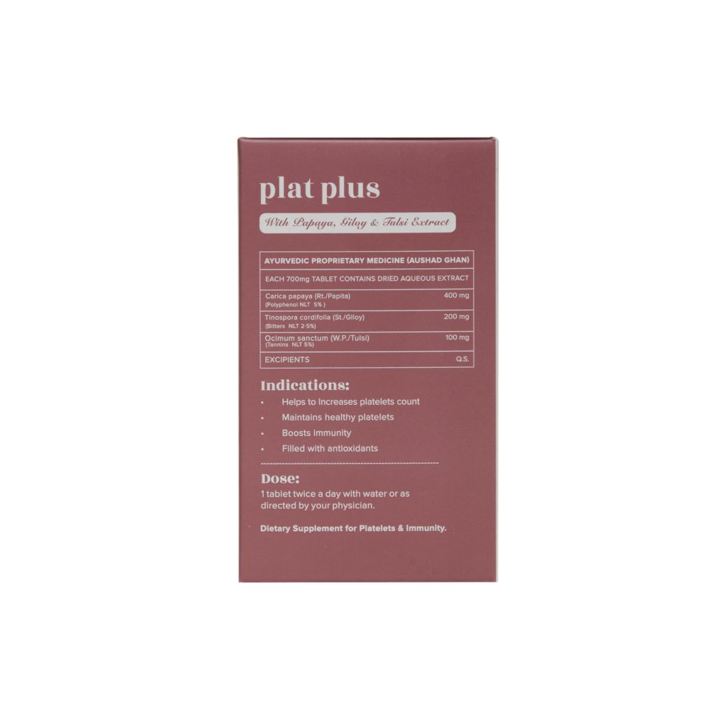 Baidyanath Jhansi Ayurvedant Plat Plus Tablets | Grocsy