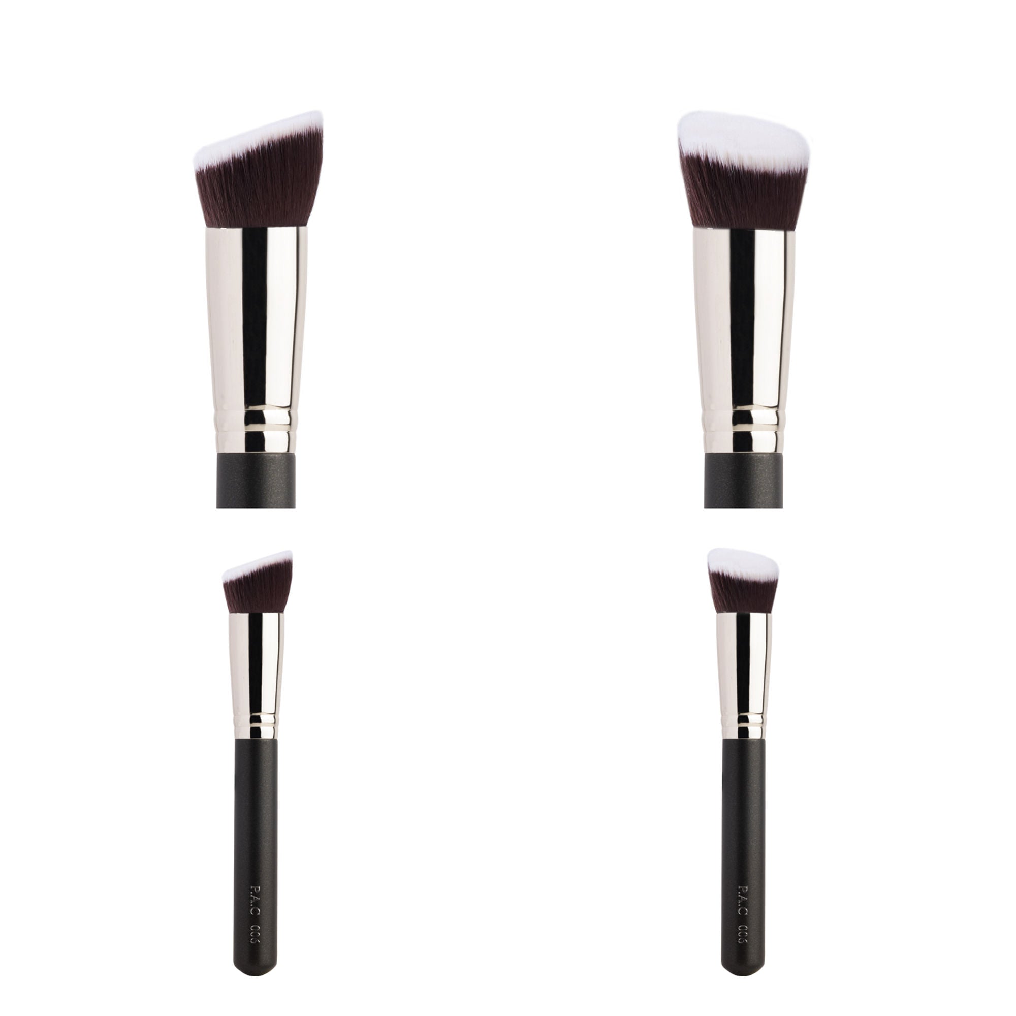 PAC Studio Foundation Application Brush 006 - Flat Angular Densely Packed Soft Bristles for Smooth Blending | Grocsy