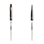 PAC Studio Lip Brush 319 - Tapered Lip Brush Stainless Steel Handle Turns into a Cap, Ideal for Lip Shaping | Grocsy