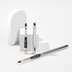 PAC Studio Lip Brush 319 - Tapered Lip Brush Stainless Steel Handle Turns into a Cap, Ideal for Lip Shaping | Grocsy