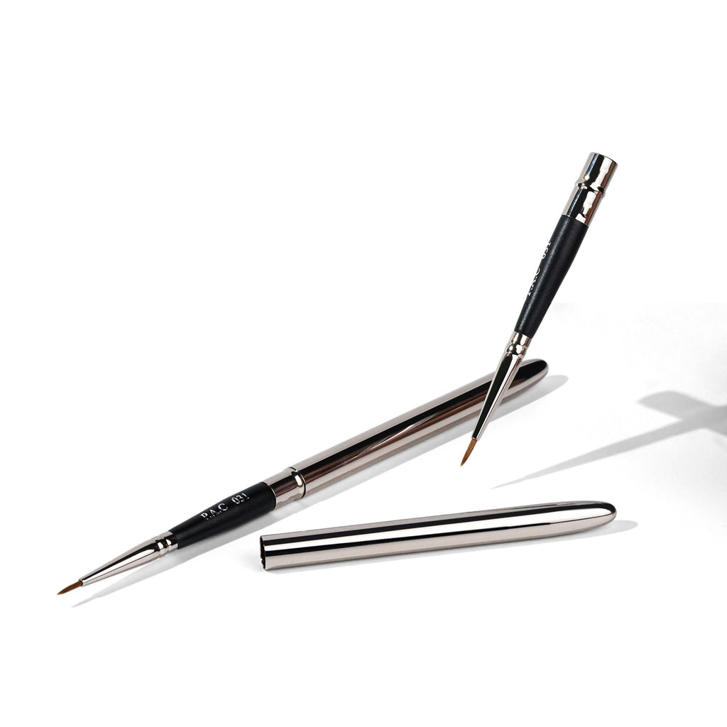 PAC Studio Eyeliner Brush 031 - Precise Liner Brush for Sharp Graphic Liners, Handle Turns into a Cap | Grocsy