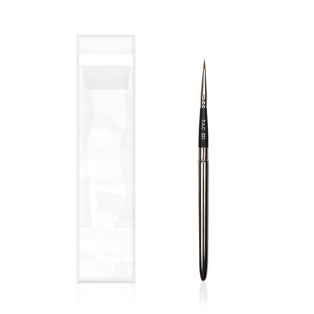PAC Studio Eyeliner Brush 031 - Precise Liner Brush for Sharp Graphic Liners, Handle Turns into a Cap | Grocsy