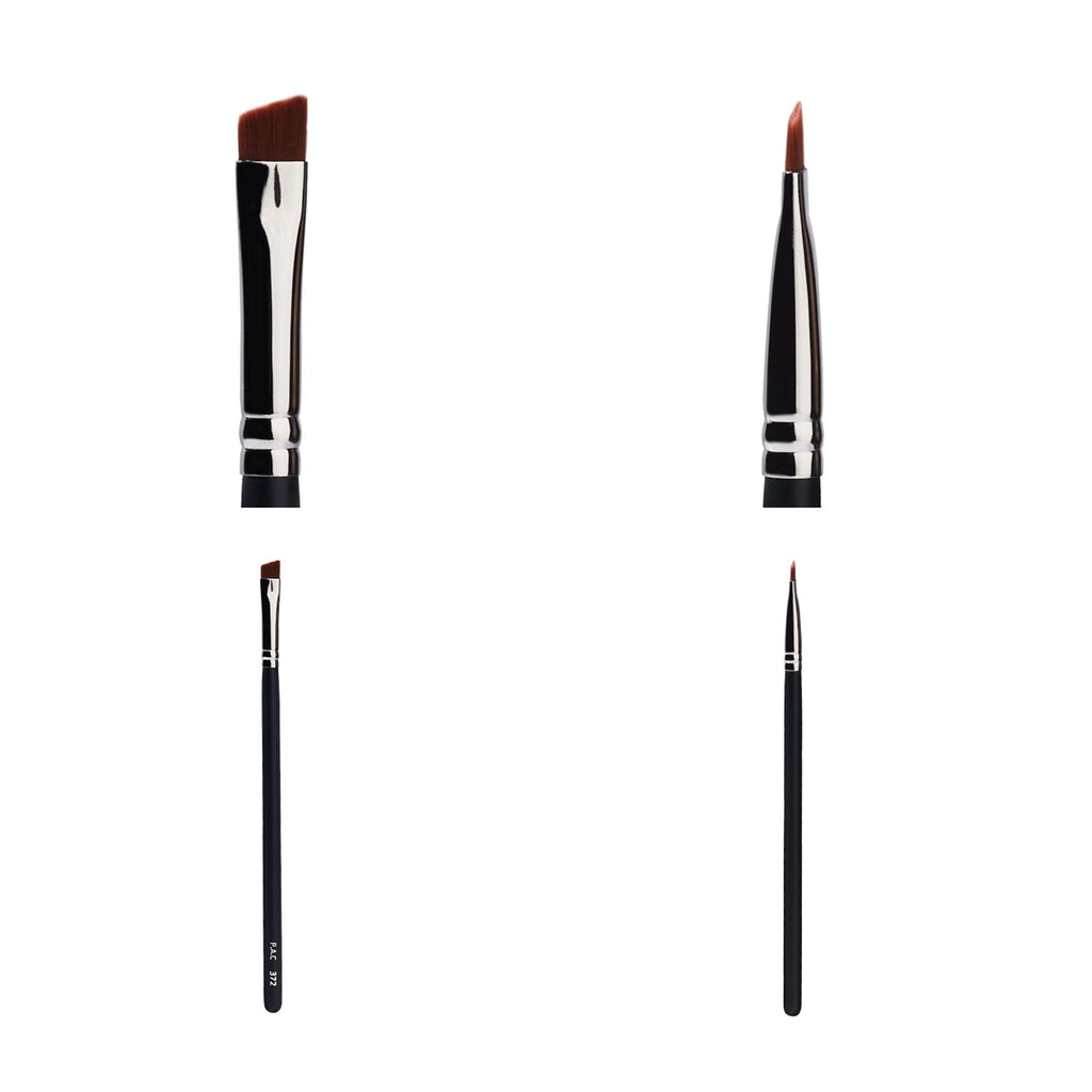 PAC Studio Eyeliner Brush 372 - Fine Tip Angled Eyeliner Brush, Suitable for Winged Liners or Filling Brows | Grocsy