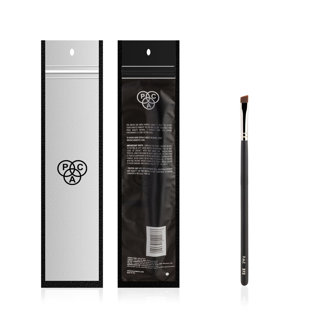 PAC Studio Eyeliner Brush 372 - Fine Tip Angled Eyeliner Brush, Suitable for Winged Liners or Filling Brows | Grocsy