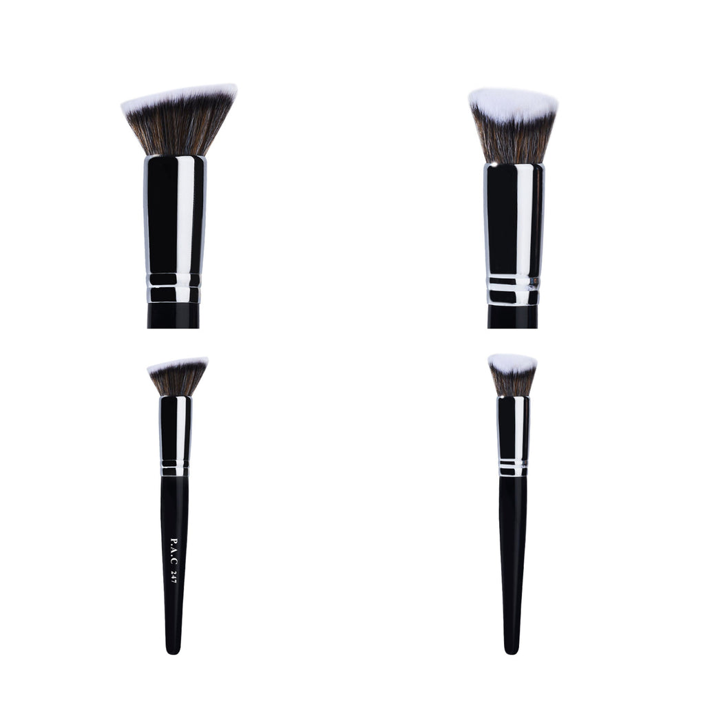 PAC Studio Contouring Brush 247 - Multi Functional Flat Angular Brush, Densely Packed Soft Bristles | Grocsy