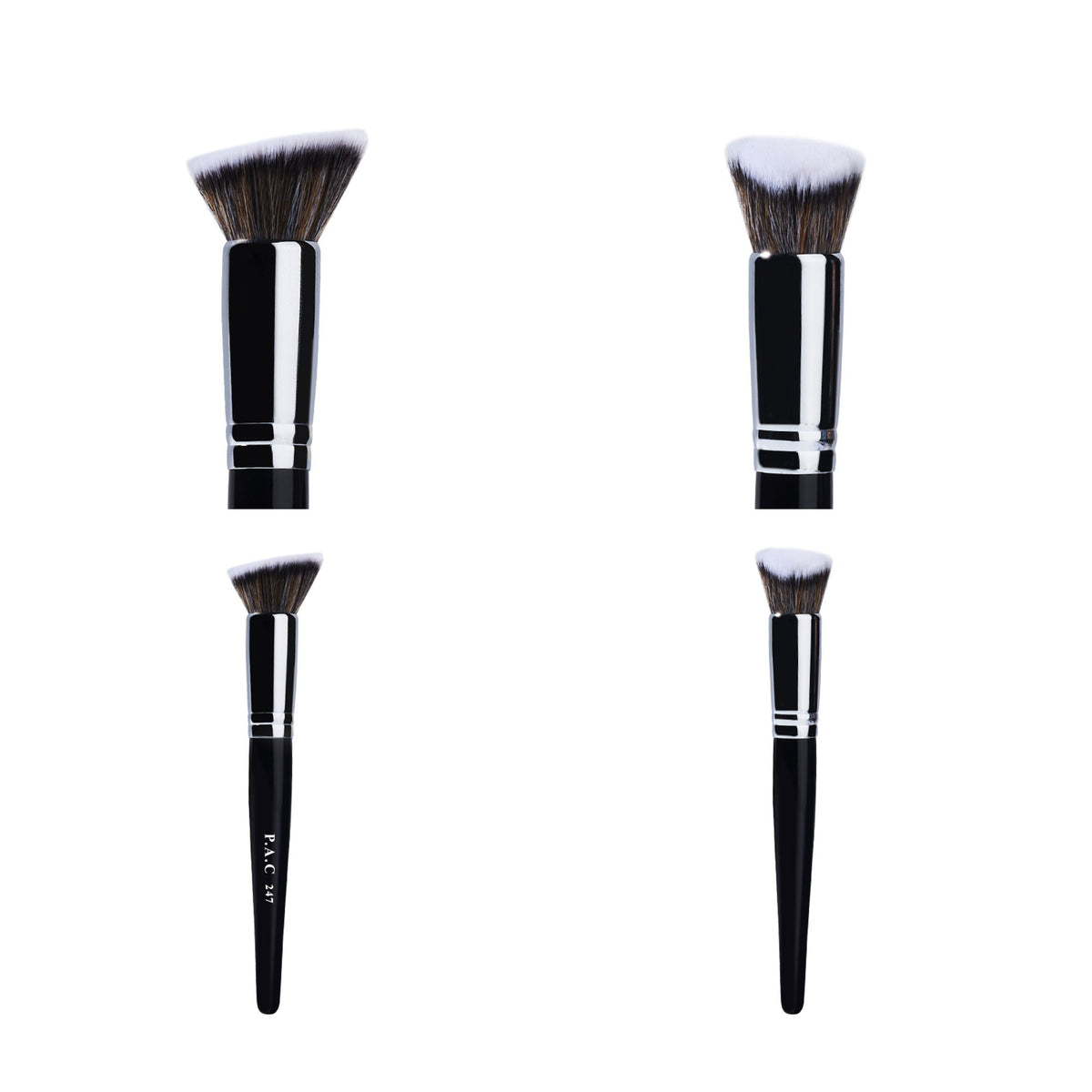 PAC Studio Contouring Brush 247 - Multi Functional Flat Angular Brush, Densely Packed Soft Bristles | Grocsy