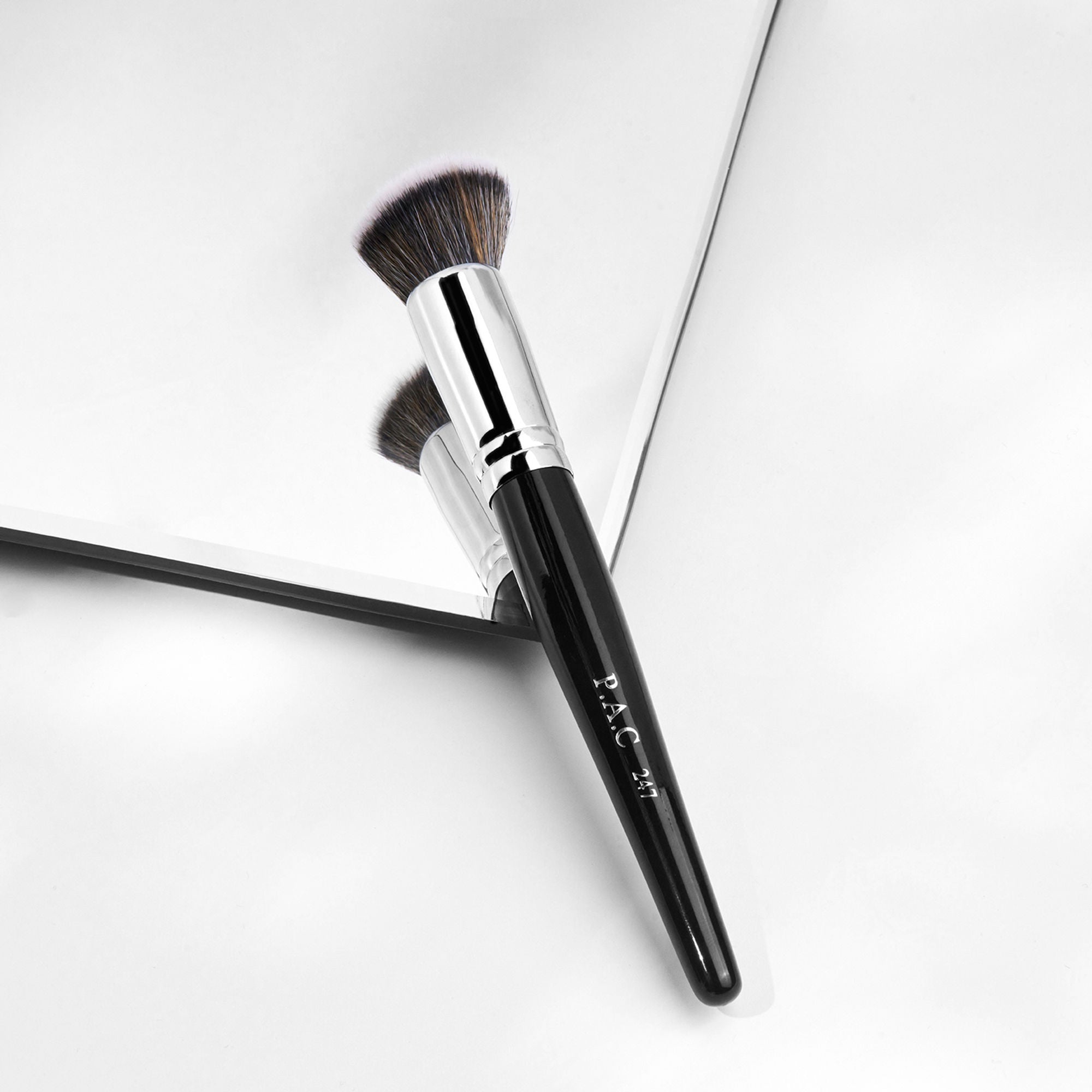PAC Studio Contouring Brush 247 - Multi Functional Flat Angular Brush, Densely Packed Soft Bristles | Grocsy