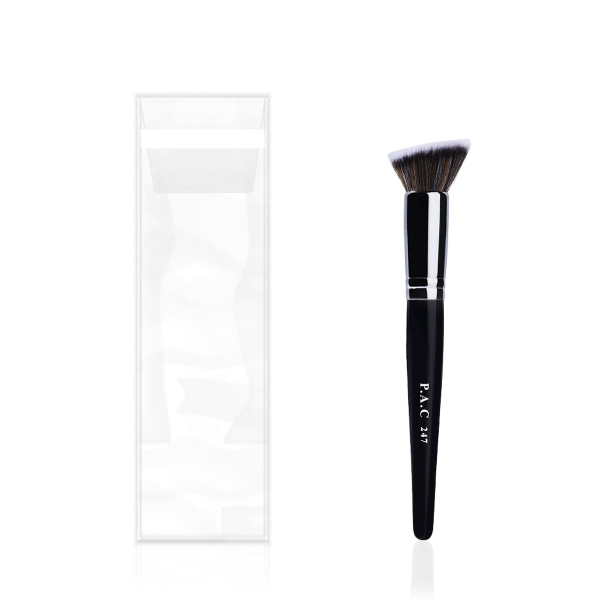 PAC Studio Contouring Brush 247 - Multi Functional Flat Angular Brush, Densely Packed Soft Bristles | Grocsy