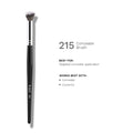 PAC Studio Concealer Brush 215 - Fluffy Angled Brush for Under Eye Concealing Ultra Soft Synthetic Bristles | Grocsy