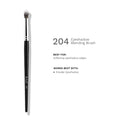 PAC Studio Eyeshadow Blending Brush 204 - Medium Ultra Soft Fibres for Expert Shadow Blending | Grocsy