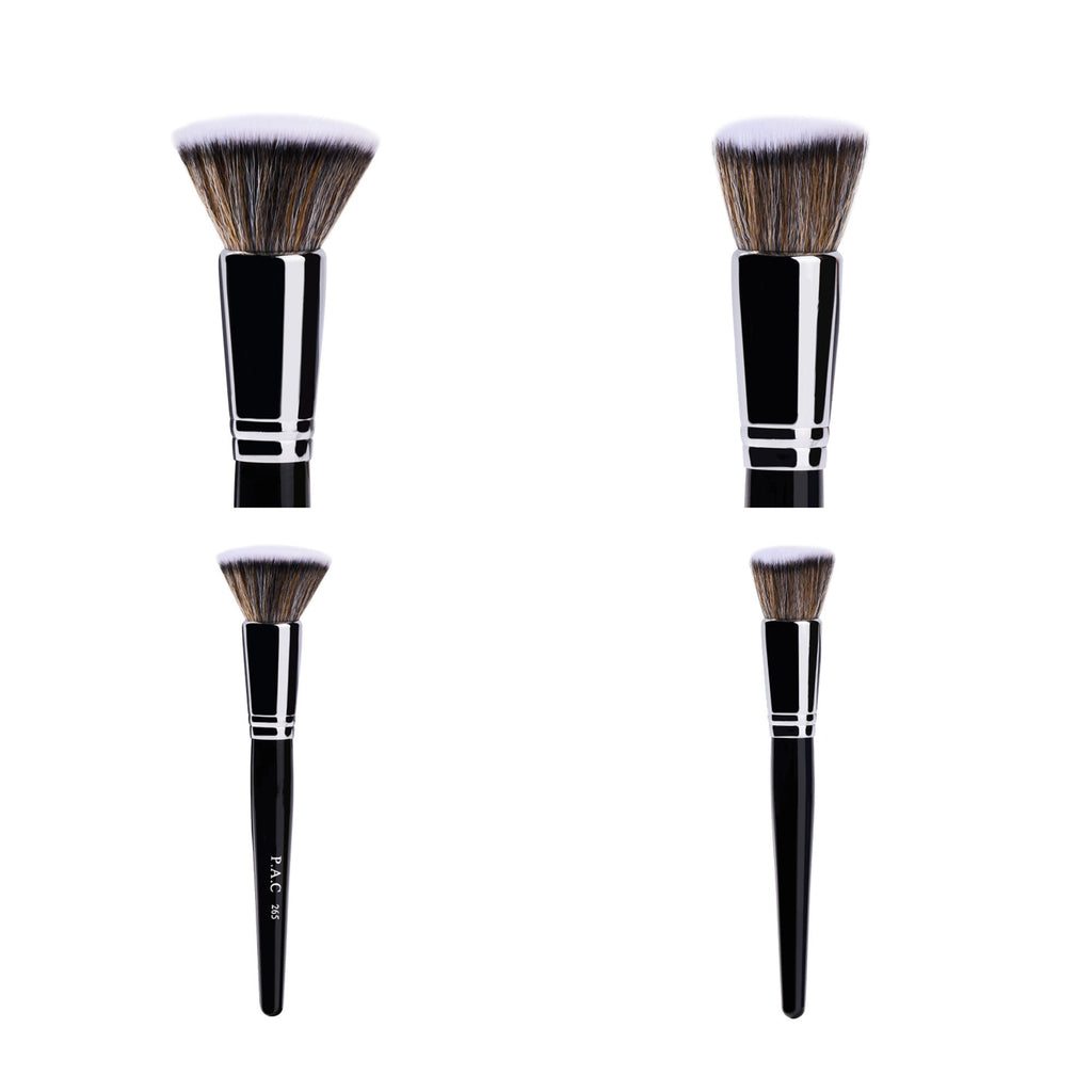 PAC Studio Foundation Blending Brush 265 - Flat Kabuki, Dense Soft Synthetic Bristles for Airbrush Finish | Grocsy