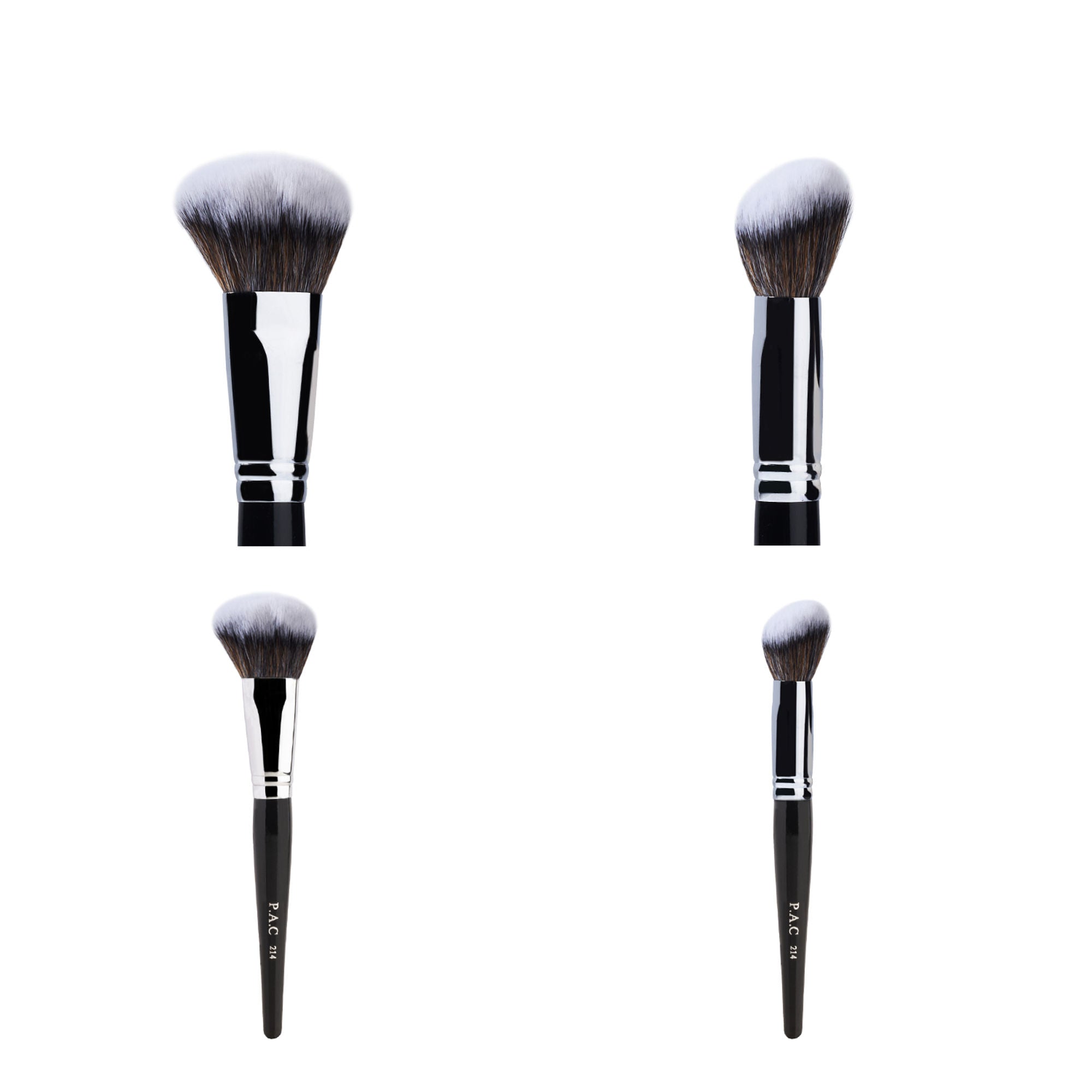 PAC Studio Blush Brush 214 - Fluffy Dome Shaped, Soft Synthetic Fibres, Ideal for Cream, Liquid & Powder | Grocsy