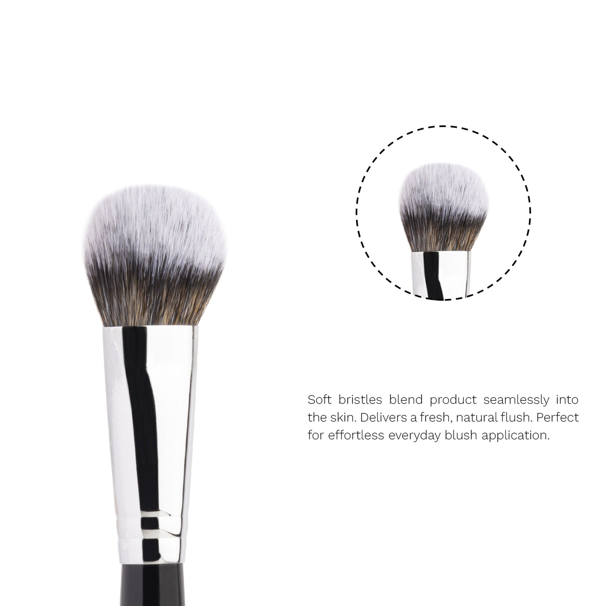 PAC Studio Blush Brush 262 - Small Tapered Dome Shaped, Multi Functional Use, Soft Synthetic Bristles | Grocsy