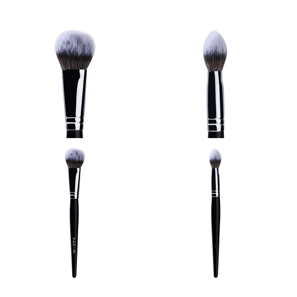 PAC Studio Blush Brush 262 - Small Tapered Dome Shaped, Multi Functional Use, Soft Synthetic Bristles | Grocsy