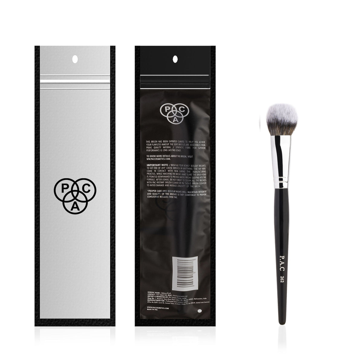 PAC Studio Blush Brush 262 - Small Tapered Dome Shaped, Multi Functional Use, Soft Synthetic Bristles | Grocsy