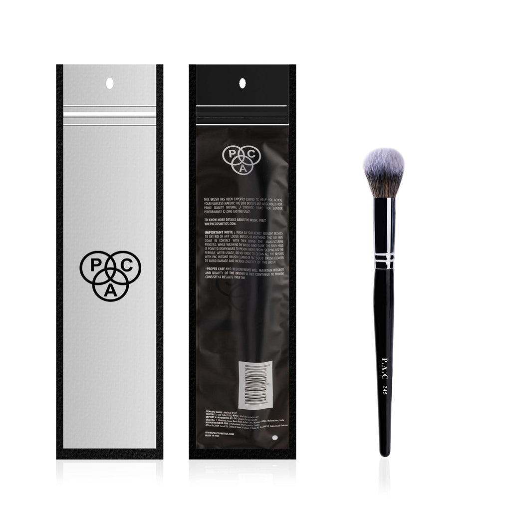 PAC Studio Powder Brush 245 - Medium Dome Shaped Sculpting Powder Brush, Feather Soft Synthetic Bristles | Grocsy
