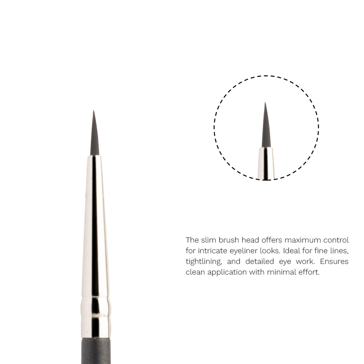 PAC Studio Eyeliner Brush 123 - Pointed Liner Brush for Precision, Perfect for Graphic & Winged Eye Looks | Grocsy