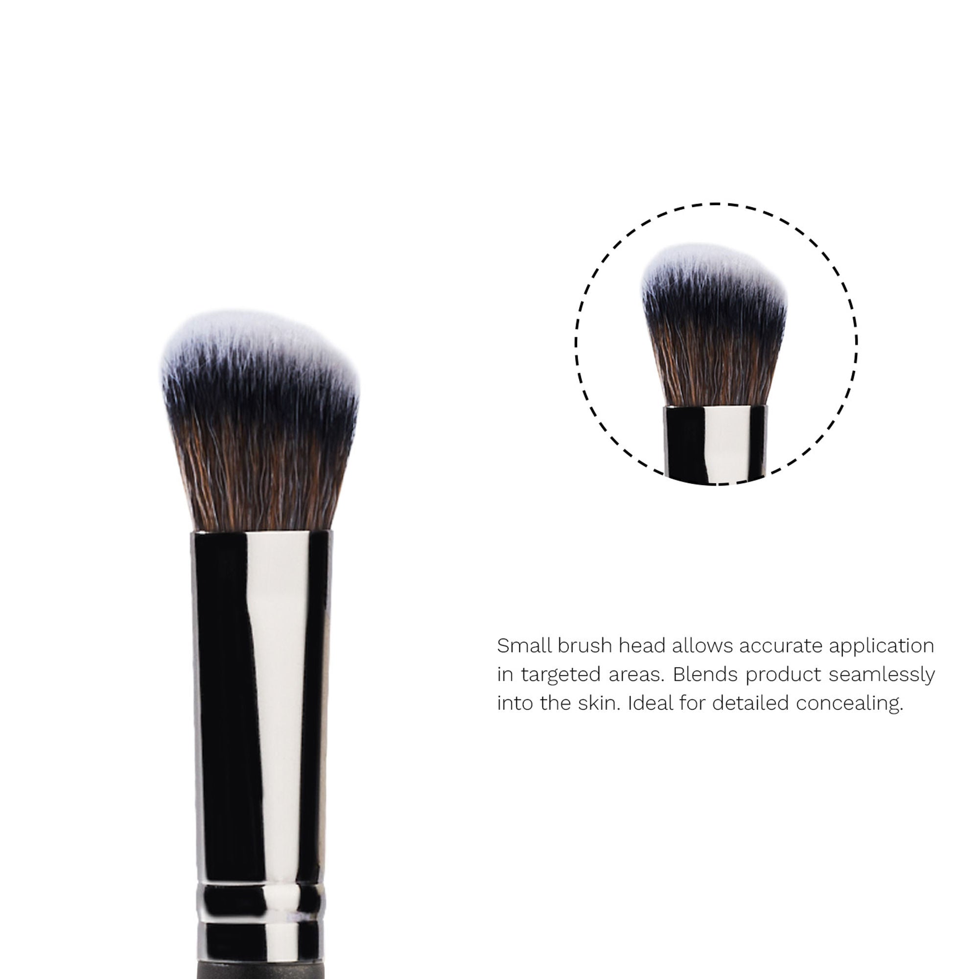 PAC Studio Concealer Brush 272 - Angled Multi Functional Brush, Soft Bristles for Precise Application | Grocsy