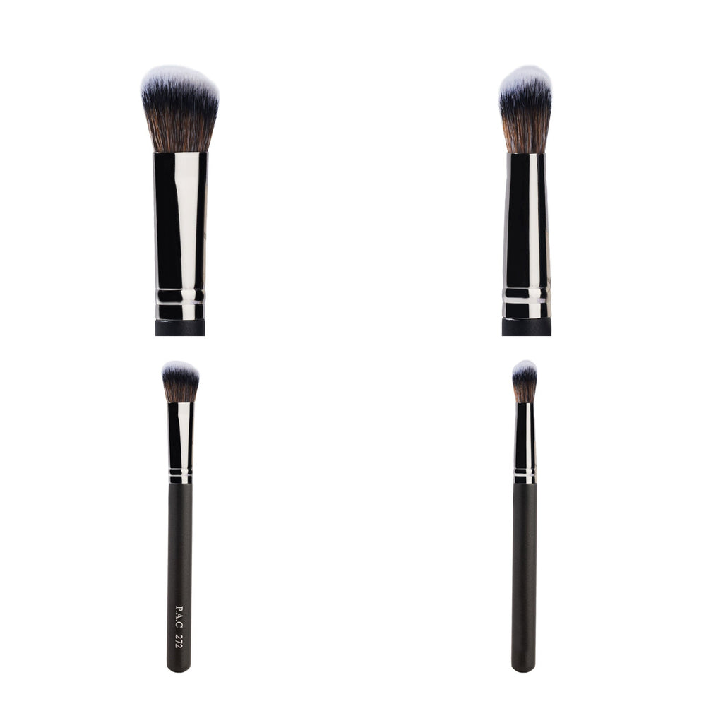 PAC Studio Concealer Brush 272 - Angled Multi Functional Brush, Soft Bristles for Precise Application | Grocsy