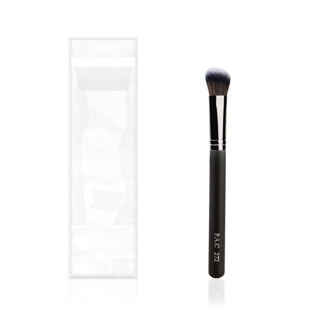 PAC Studio Concealer Brush 272 - Angled Multi Functional Brush, Soft Bristles for Precise Application | Grocsy