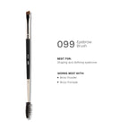PAC Studio Eyebrow Brush 099 -Angular Eyebrow Brush with Spoolie, Precise Tip for Filling & Sculpting Brows | Grocsy