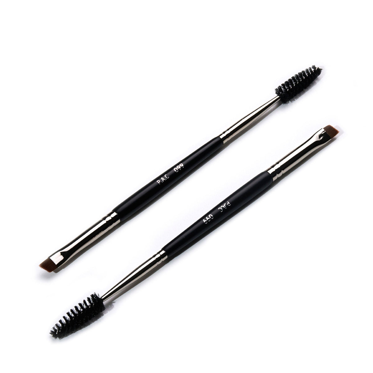PAC Studio Eyebrow Brush 099 -Angular Eyebrow Brush with Spoolie, Precise Tip for Filling & Sculpting Brows | Grocsy