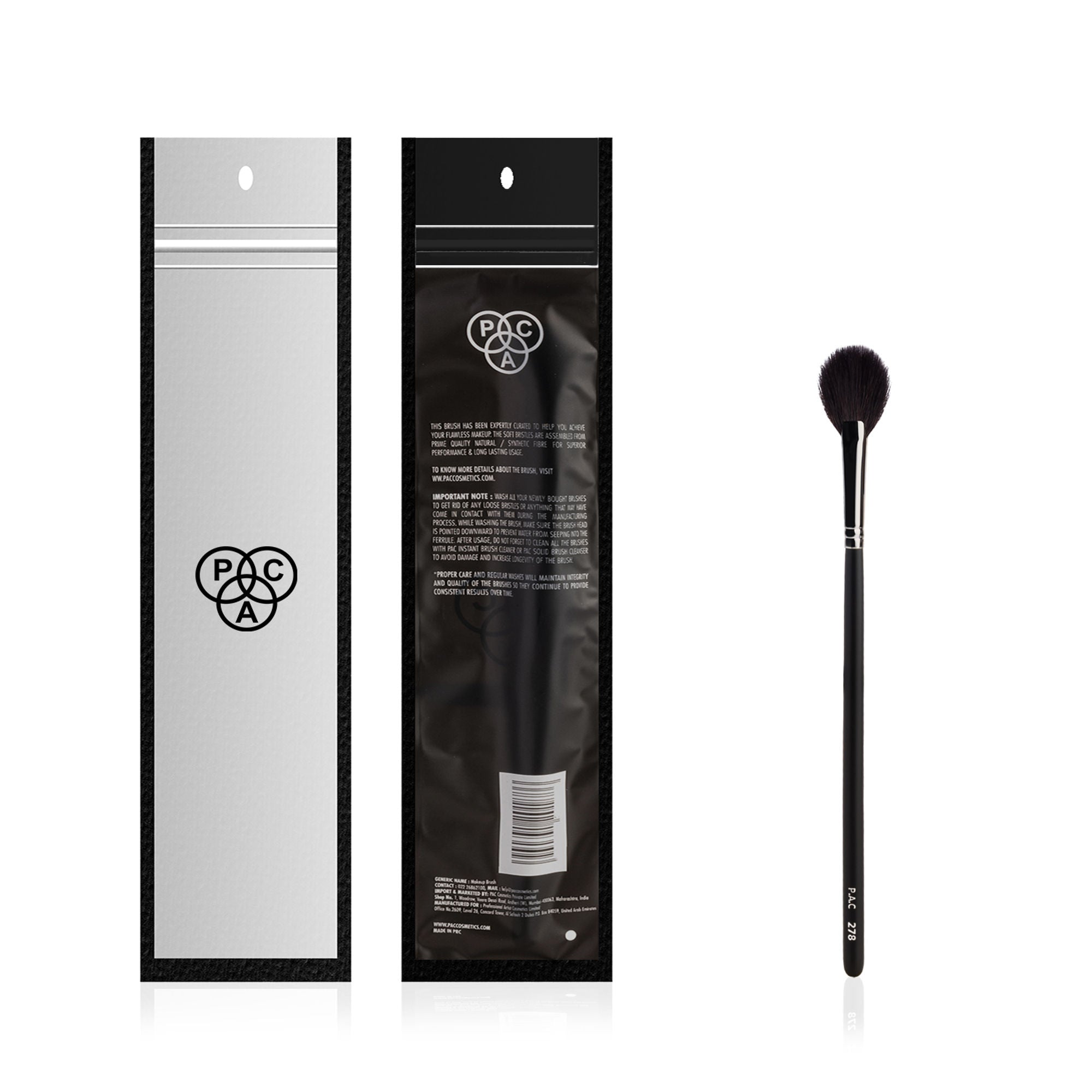 PAC Studio Highlighter Brush 278 - Medium Highlighter Brush, Soft Natural Bristles, | Grocsy