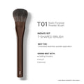 PAC Studio T01 Multi-Purpose Powder Brush - Densely Packed Synthetic Bristles, Ideal for Blush & Contour | Grocsy