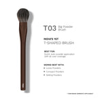 PAC Studio T03 Big Powder Brush - Soft Tapered Bristles, Works With All Powder Products, Ideal for Buffing | Grocsy