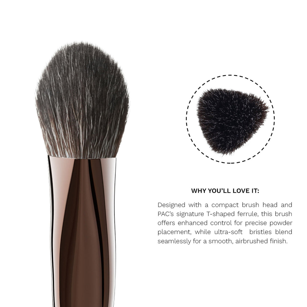 PAC Studio T04 Small Powder Brush - Buff & Blend With Precision, Dense Bristles, Ideal for Under Eyes | Grocsy