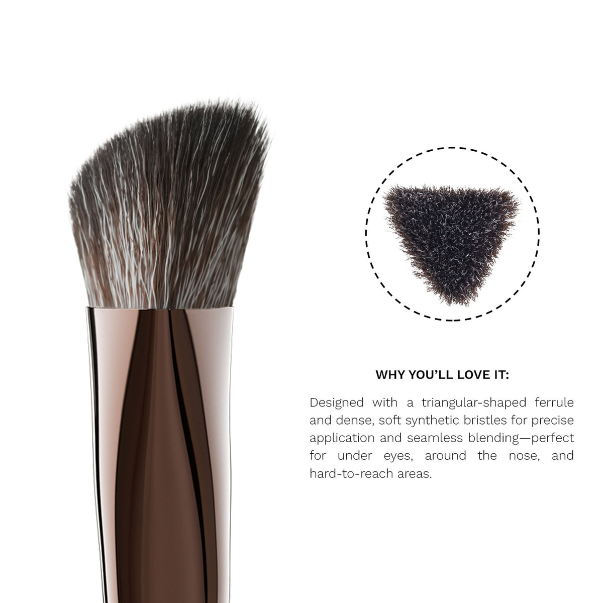 PAC Studio T05 Concealer Buffer Brush - Fluffy Synethetic Bristles for Effortless Concealer Blending | Grocsy
