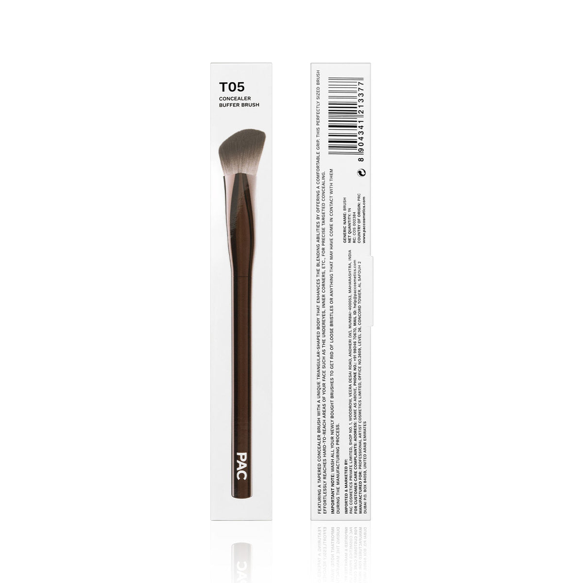 PAC Studio T05 Concealer Buffer Brush - Fluffy Synethetic Bristles for Effortless Concealer Blending | Grocsy