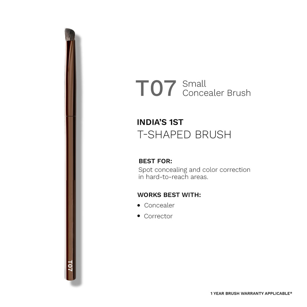 PAC Studio T07 Small Concealer Brush - Precision Tip for Spot Concealing, Eyeshadow Application & Blending | Grocsy