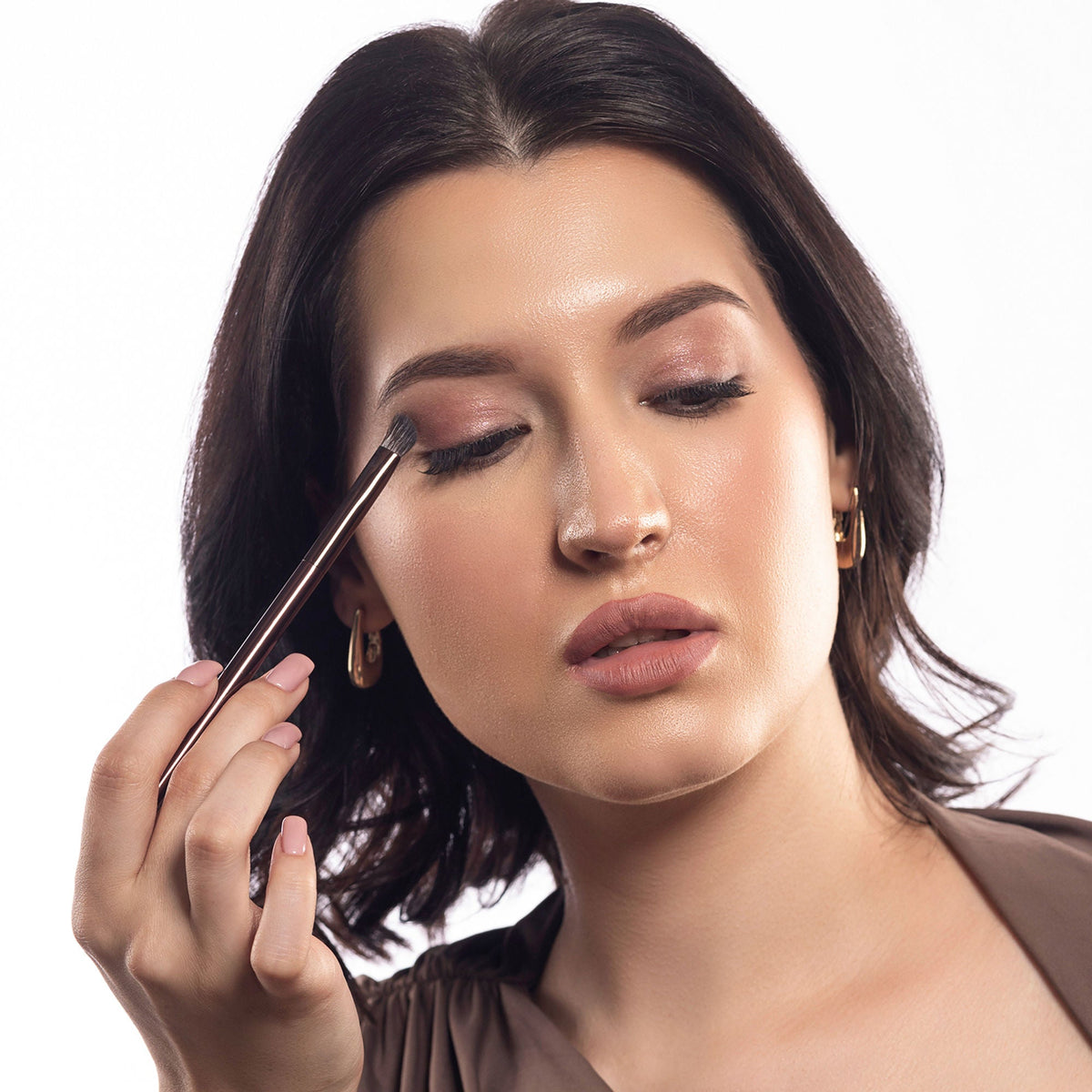 PAC Studio T07 Small Concealer Brush - Precision Tip for Spot Concealing, Eyeshadow Application & Blending | Grocsy