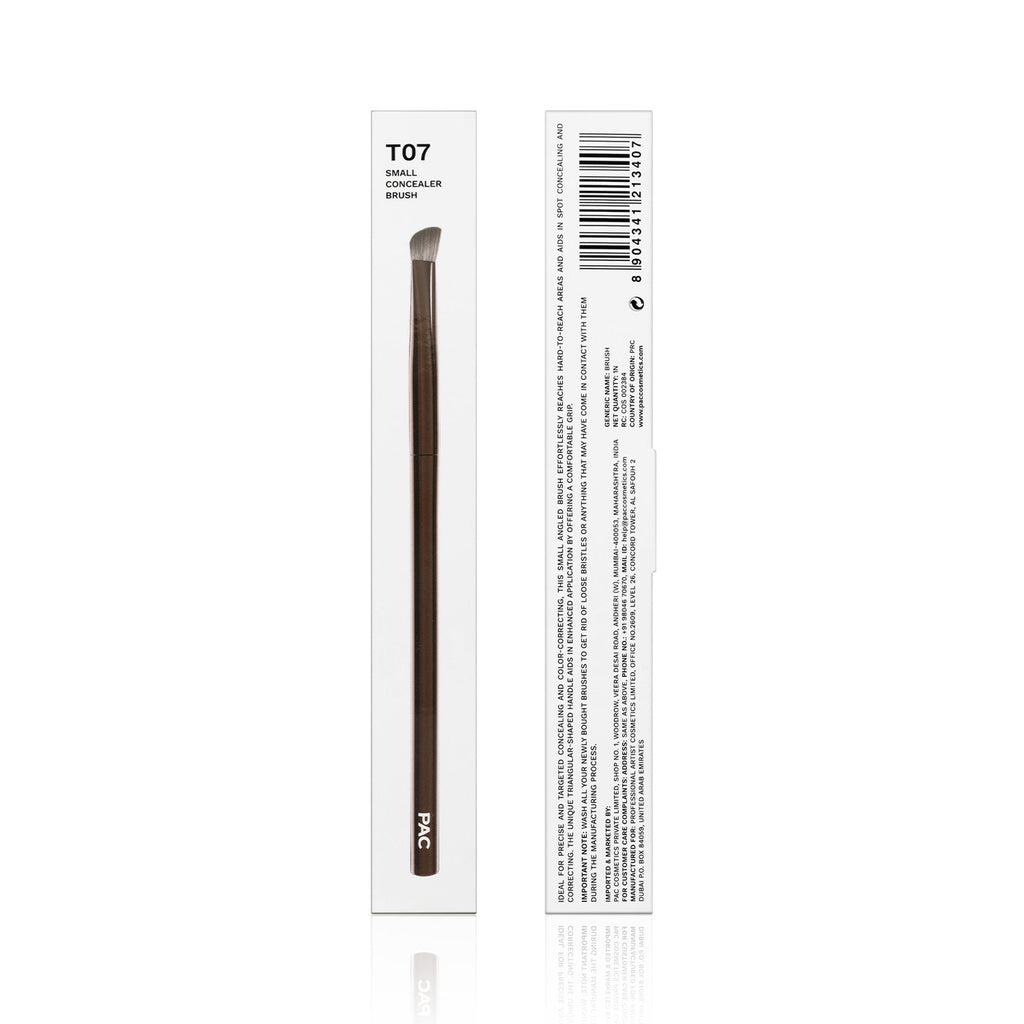 PAC Studio T07 Small Concealer Brush - Precision Tip for Spot Concealing, Eyeshadow Application & Blending | Grocsy