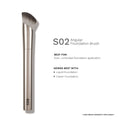 PAC Studio S02 Angular Foundation Brush - Angled for Superior Control, Even Coverage & Streak Free Finish | Grocsy