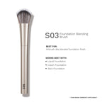 PAC Studio S03 Foundation Blending Brush - Creates Airbrush Finish, Designed for Post Application Blending | Grocsy
