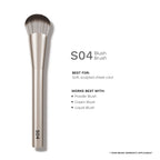PAC Studio S04 Blush Brush - Fluffy Expertly Angled Blush Brush, Works Effortlessly with All Formulas | Grocsy