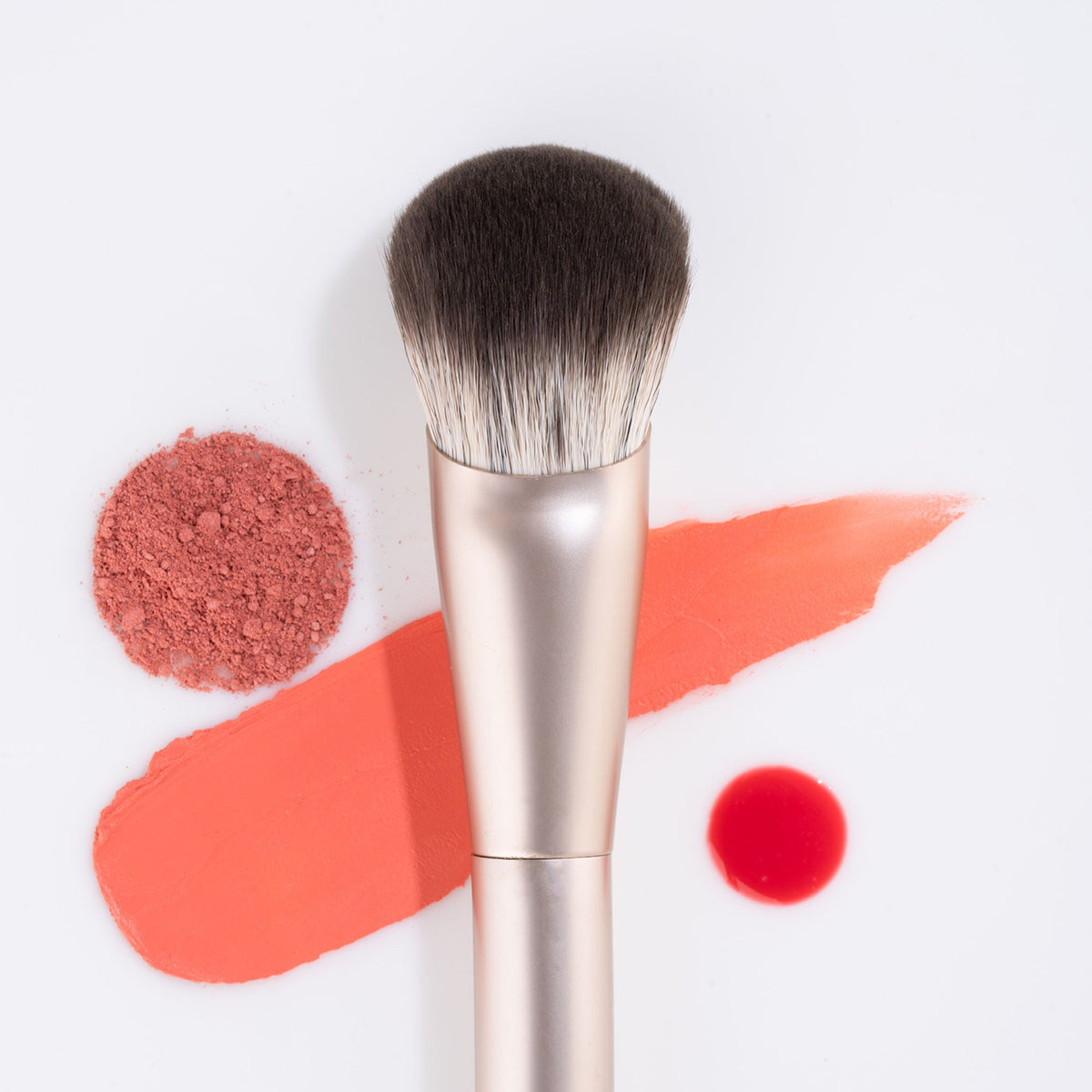 PAC Studio S04 Blush Brush - Fluffy Expertly Angled Blush Brush, Works Effortlessly with All Formulas | Grocsy